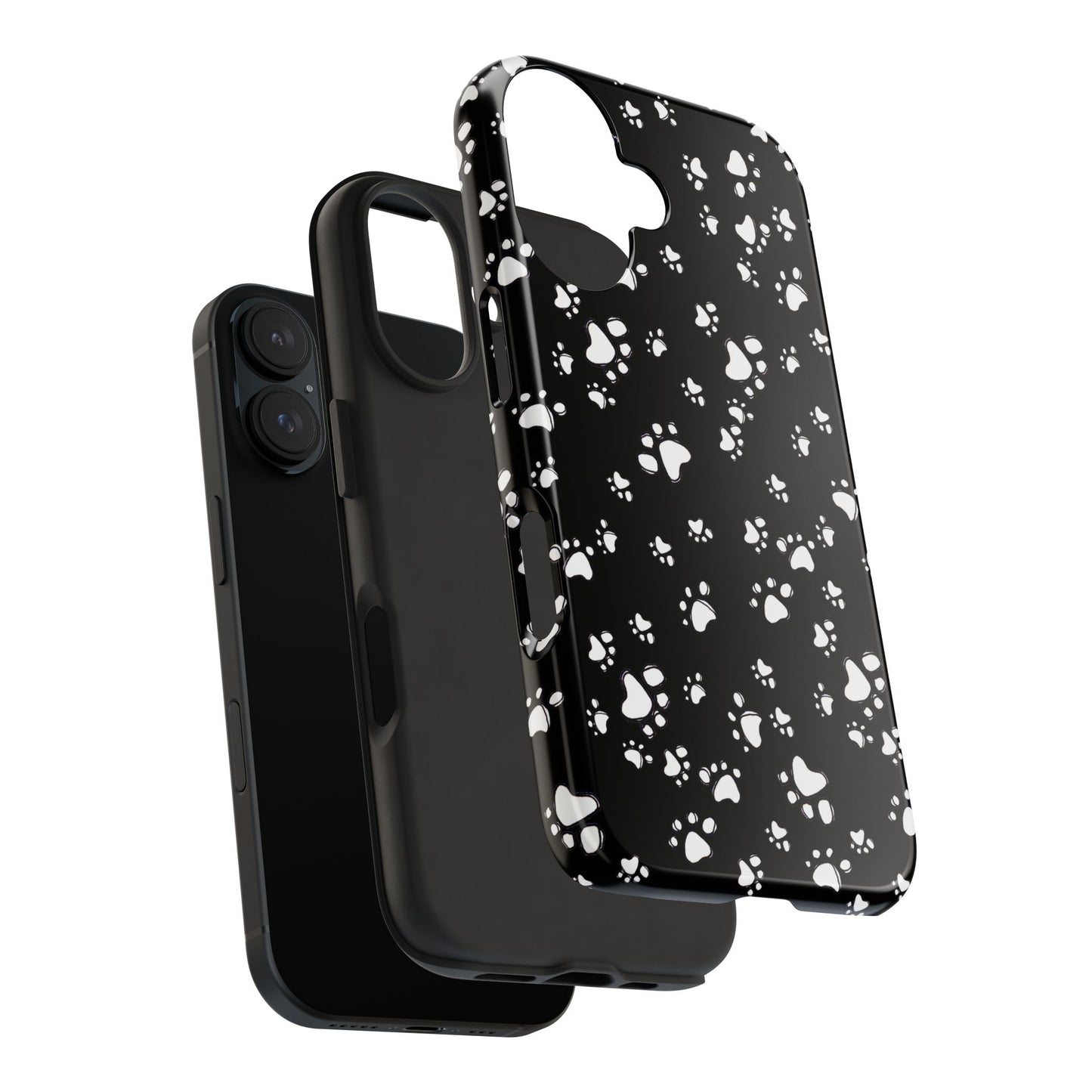 Paw Flakes Black Phone Case