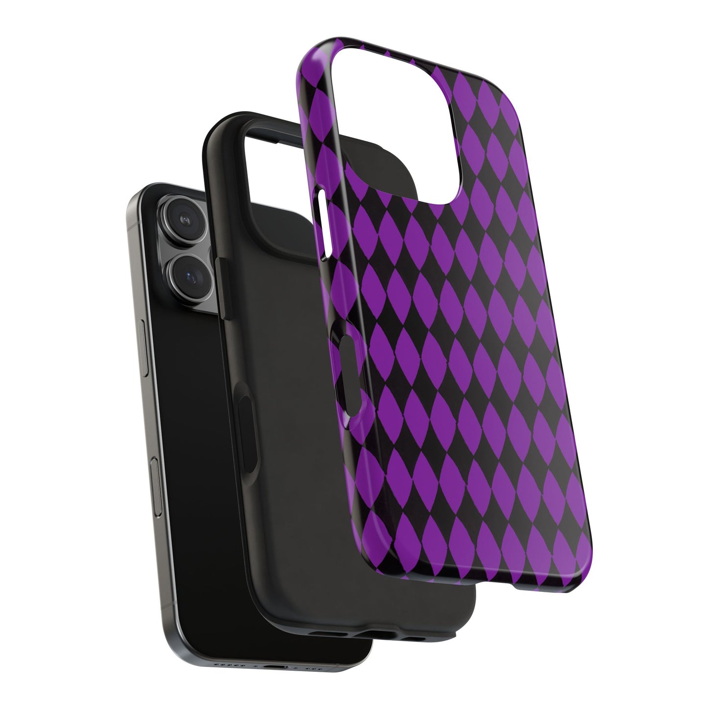 Diamond Purple / Black Phone Case
