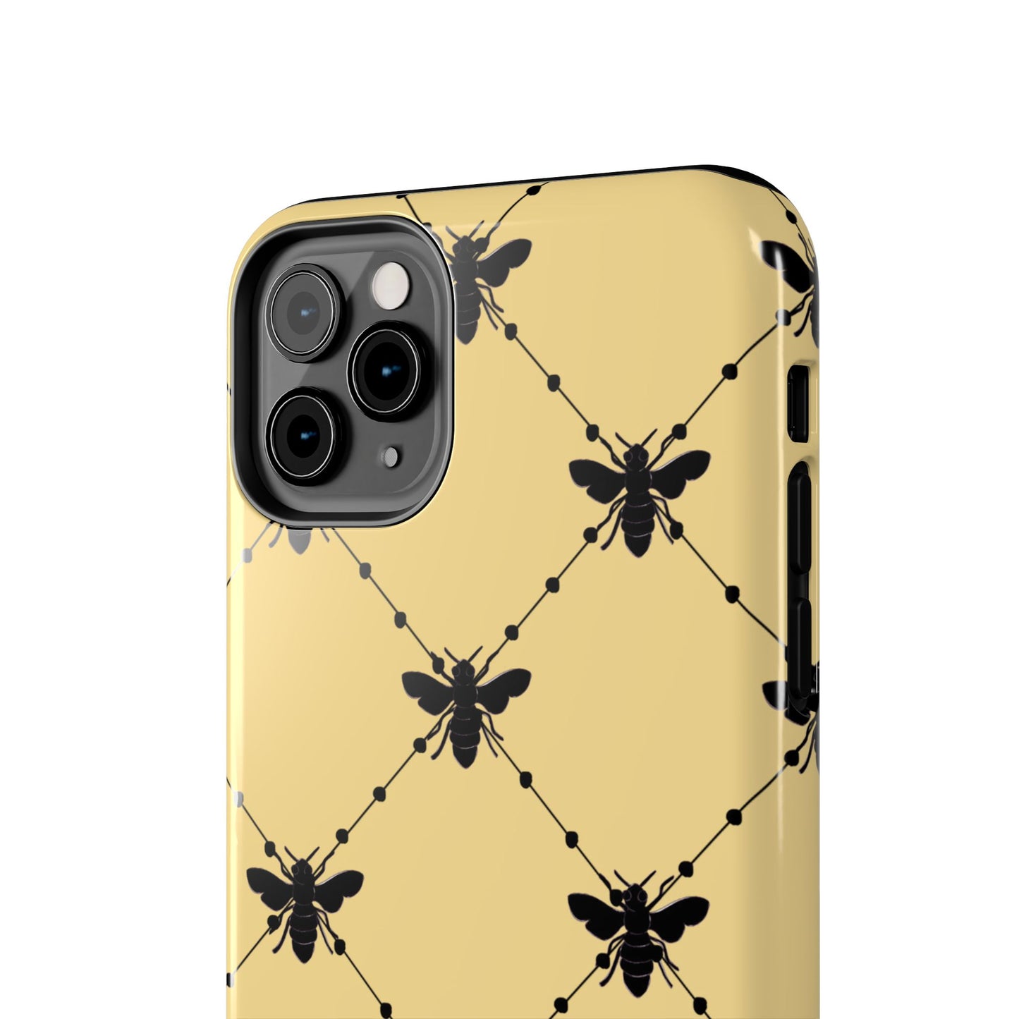 Beaded Bees Yellow Phone Case