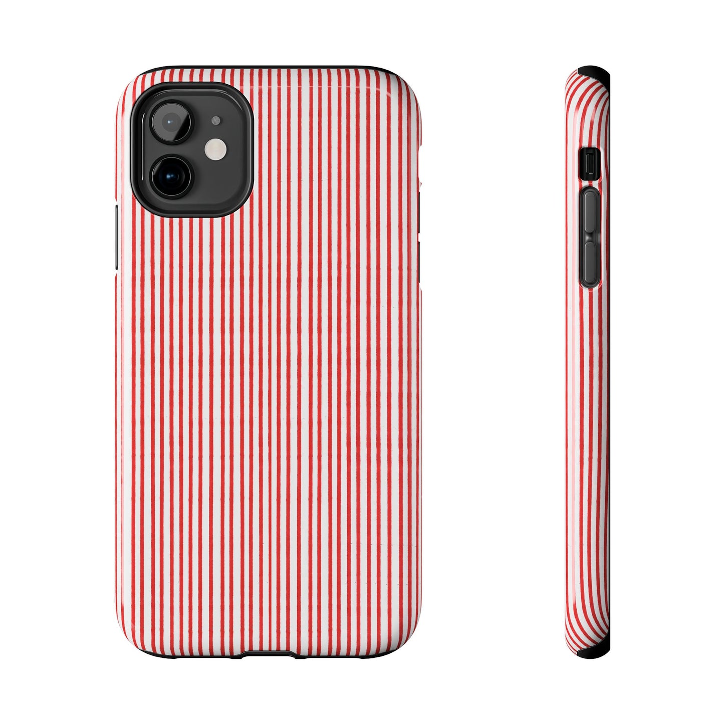 Stripe White / Red Phone Case