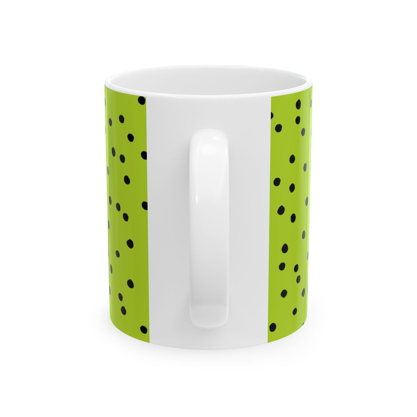 Dinky Dots Lime / Black Cup