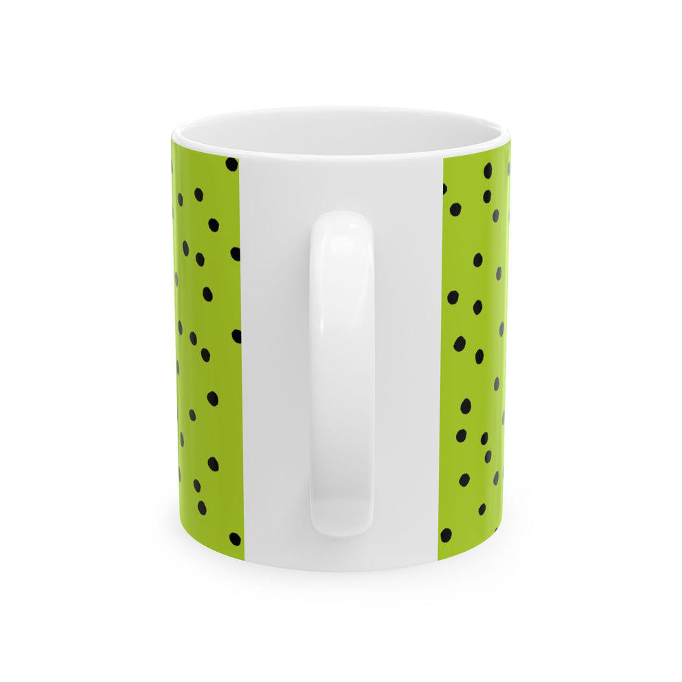 Dinky Dots Lime / Black Cup – Loralie Designs