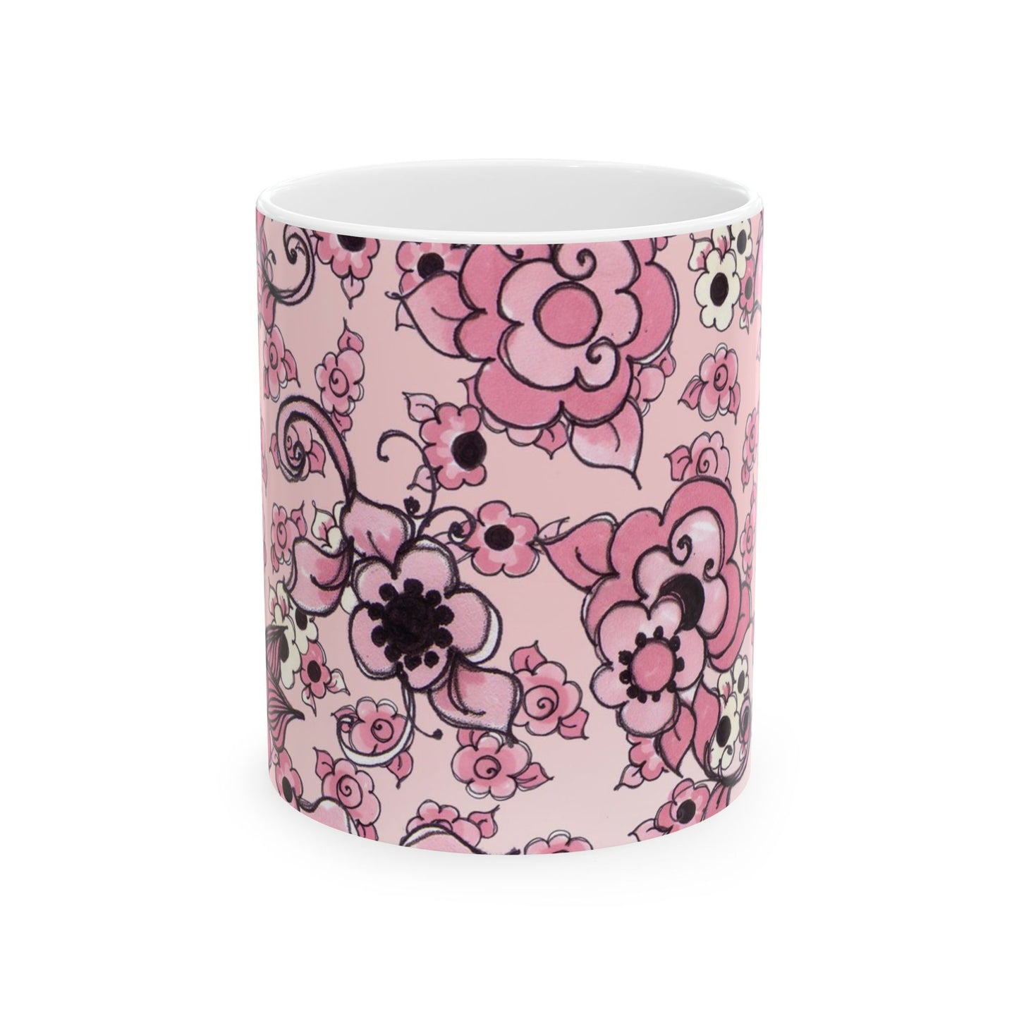 Profuse Posies Pink Cup