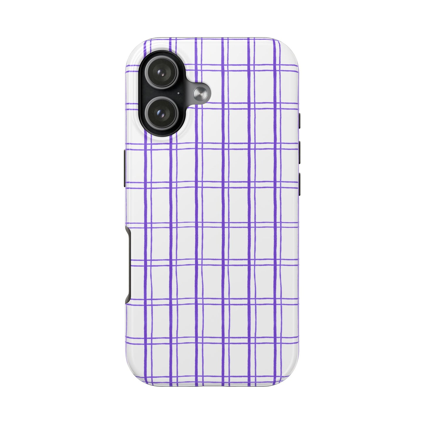 Little Plaid White / Blue Phone Case