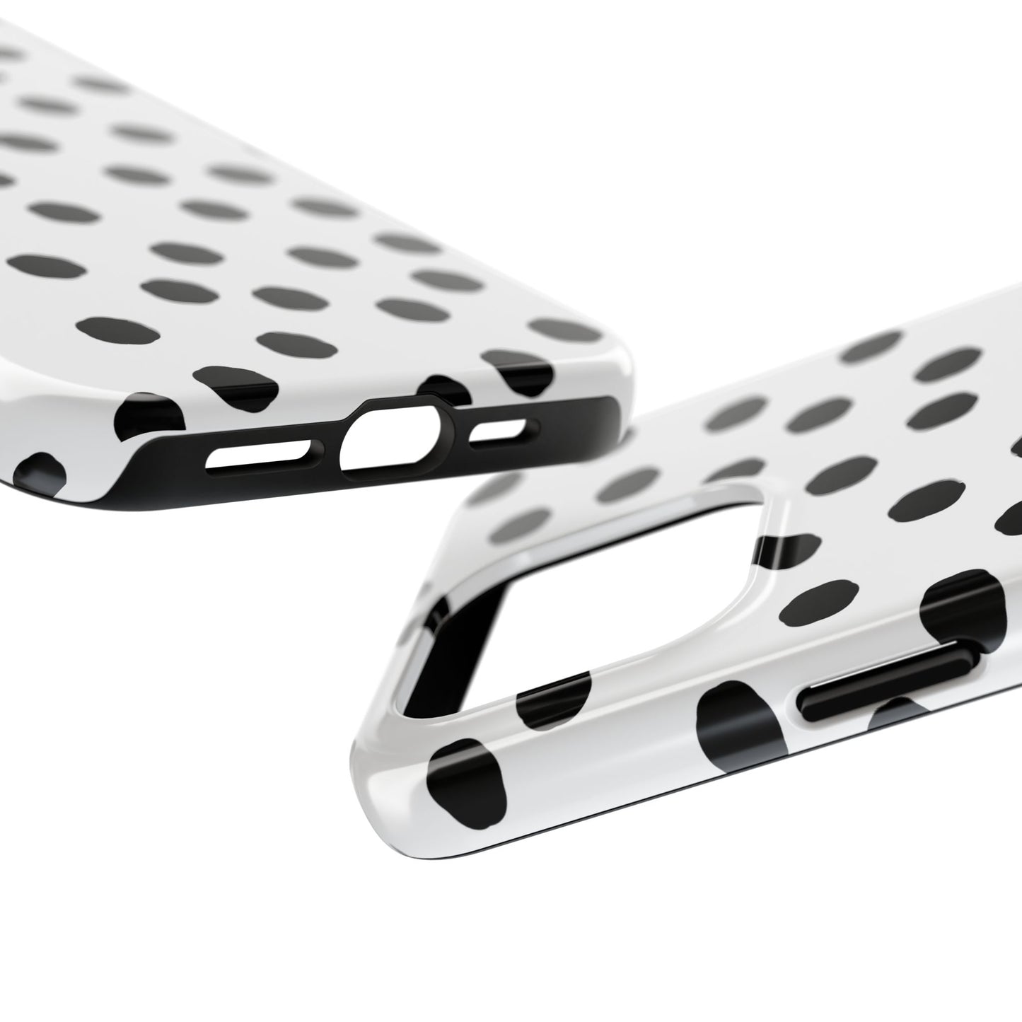 Jumbo Dots White / Black Phone Case