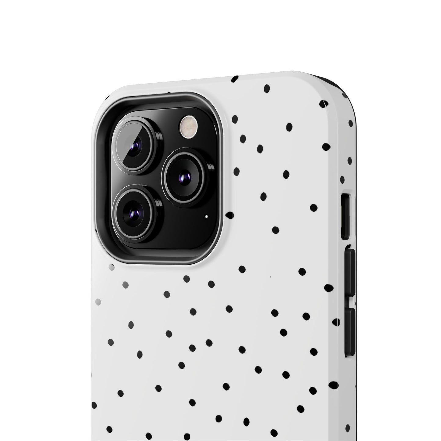 Space Dots White / Black Phone Case