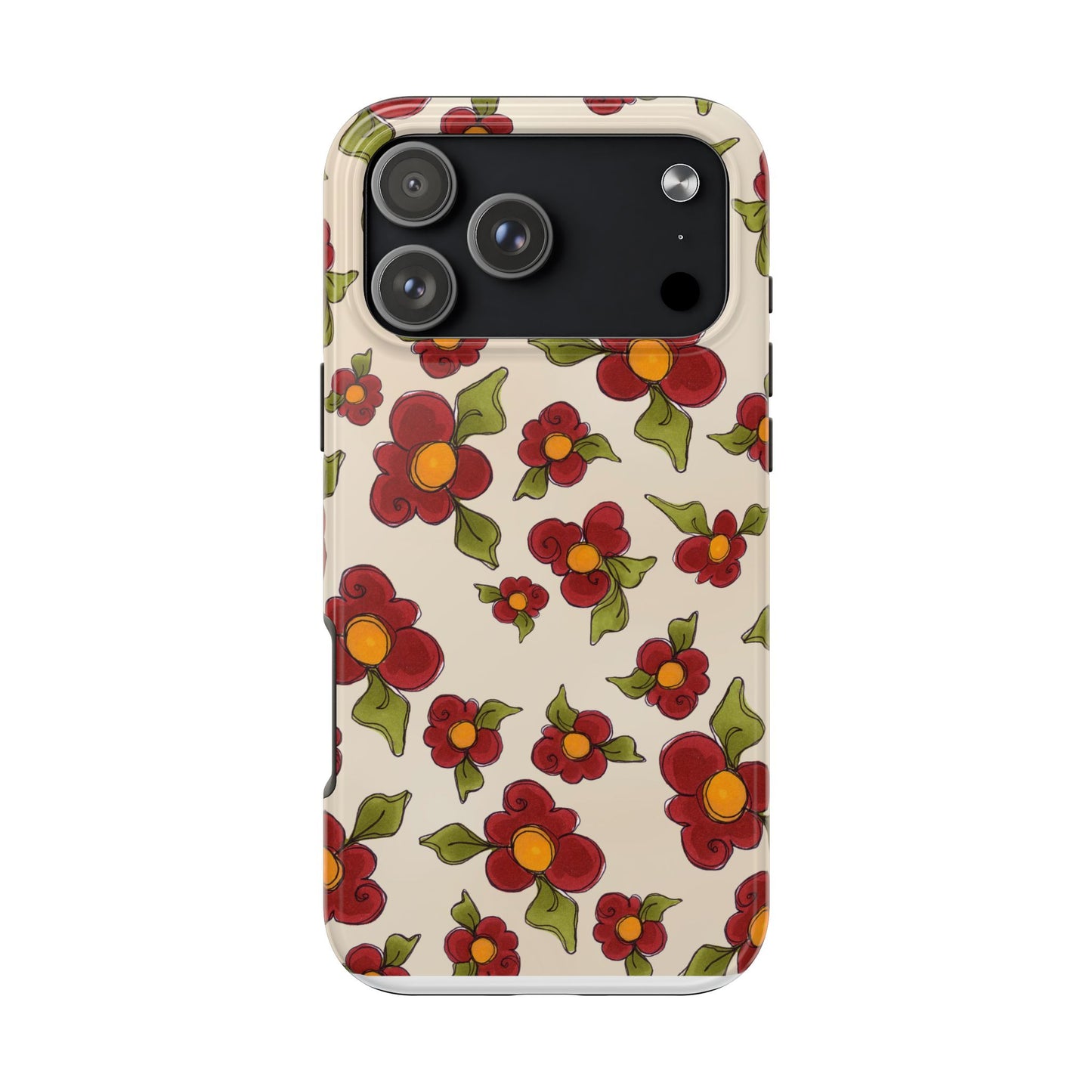 Chili Pepper Daisies Phone Case