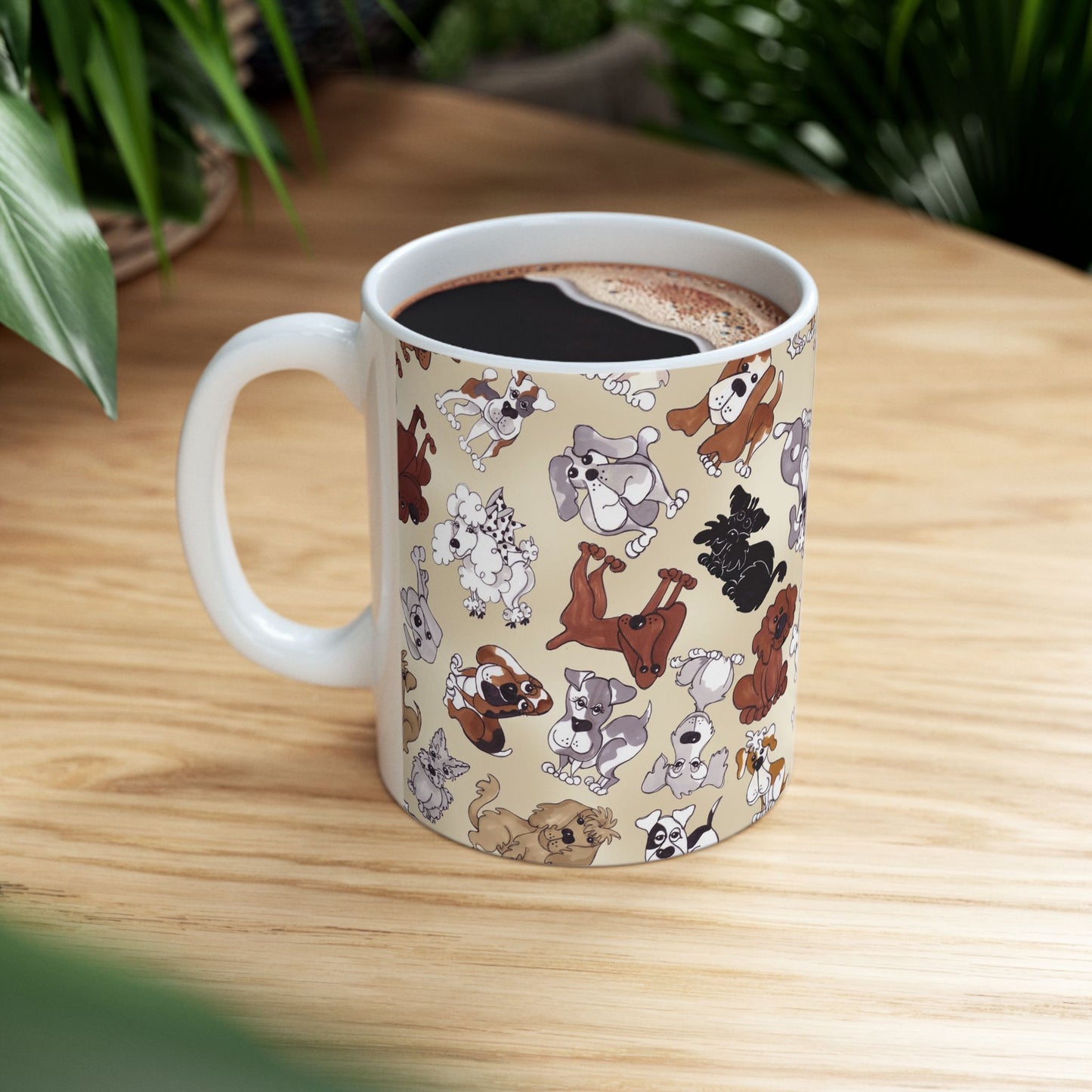 Tossed Doggies Bone Cup