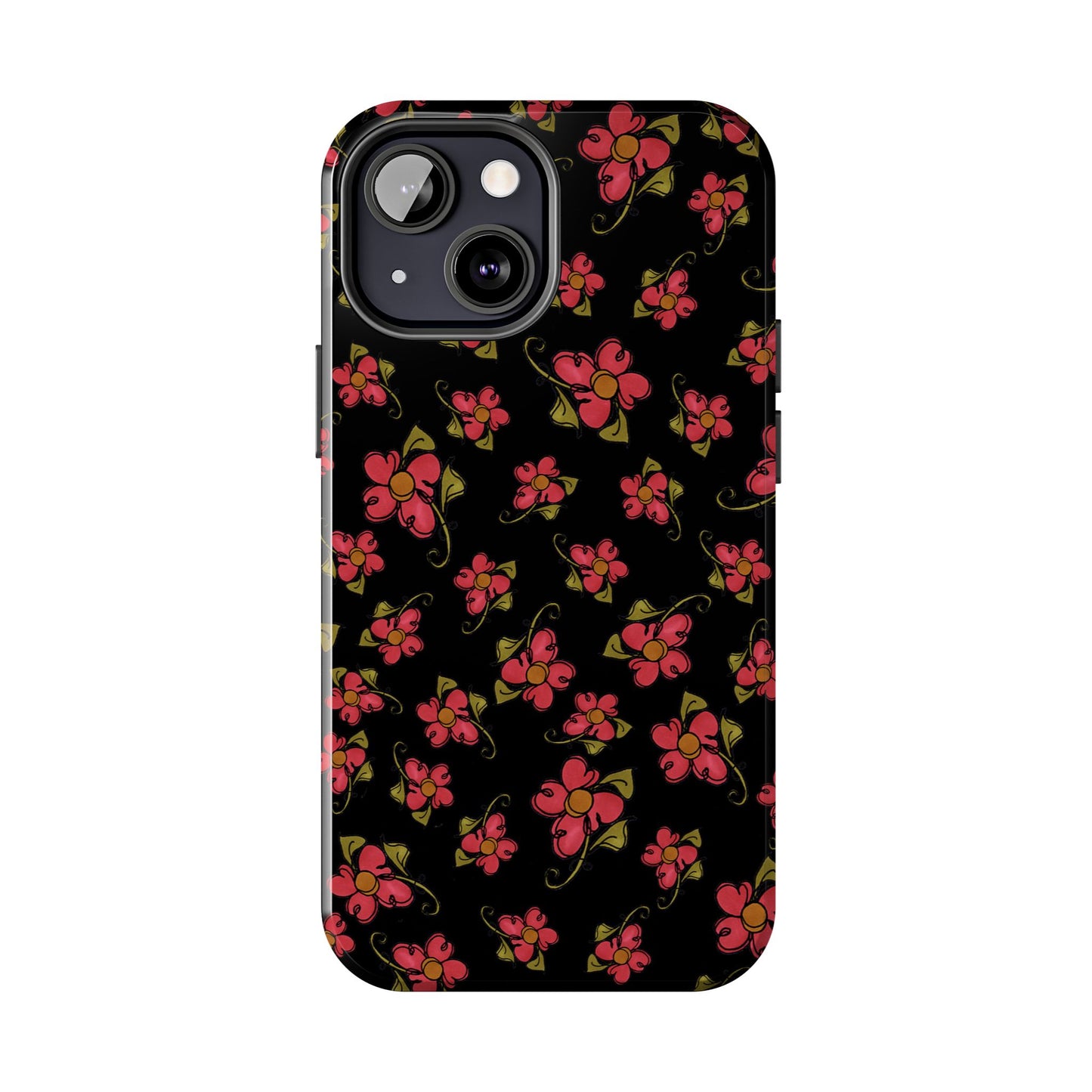 Daisy Caper Black Phone Case
