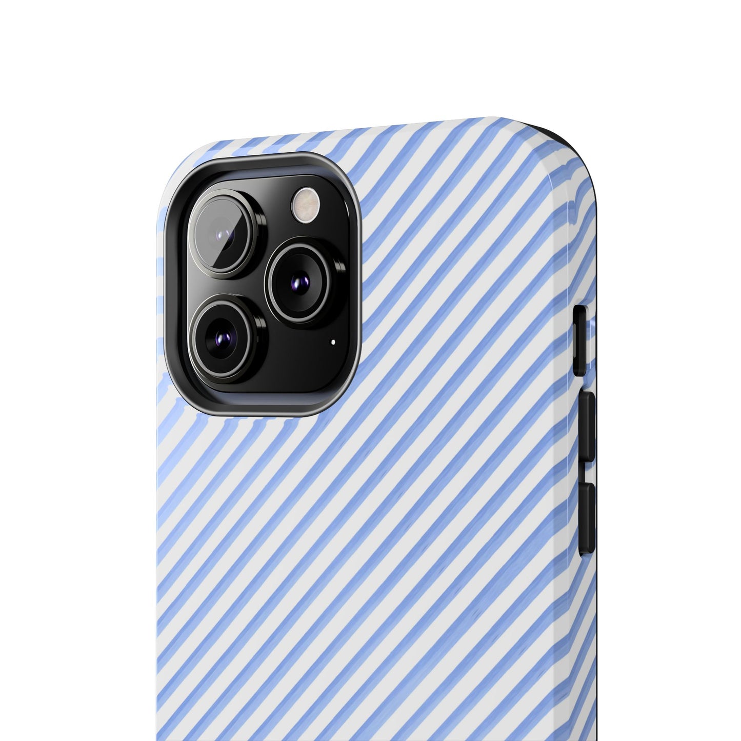 Bias Stripe Blue / White Phone Case