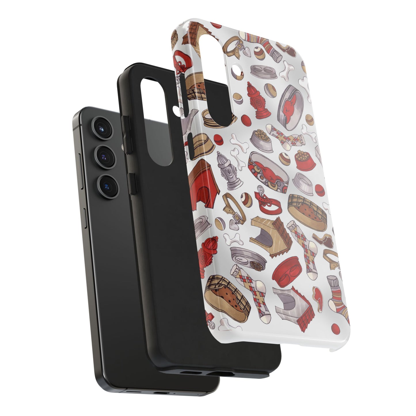 Doggie Stuff Gray Phone Case