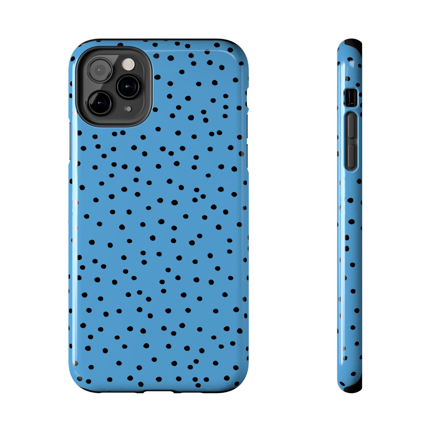 Dinky Dots Turquoise / Black Phone Case