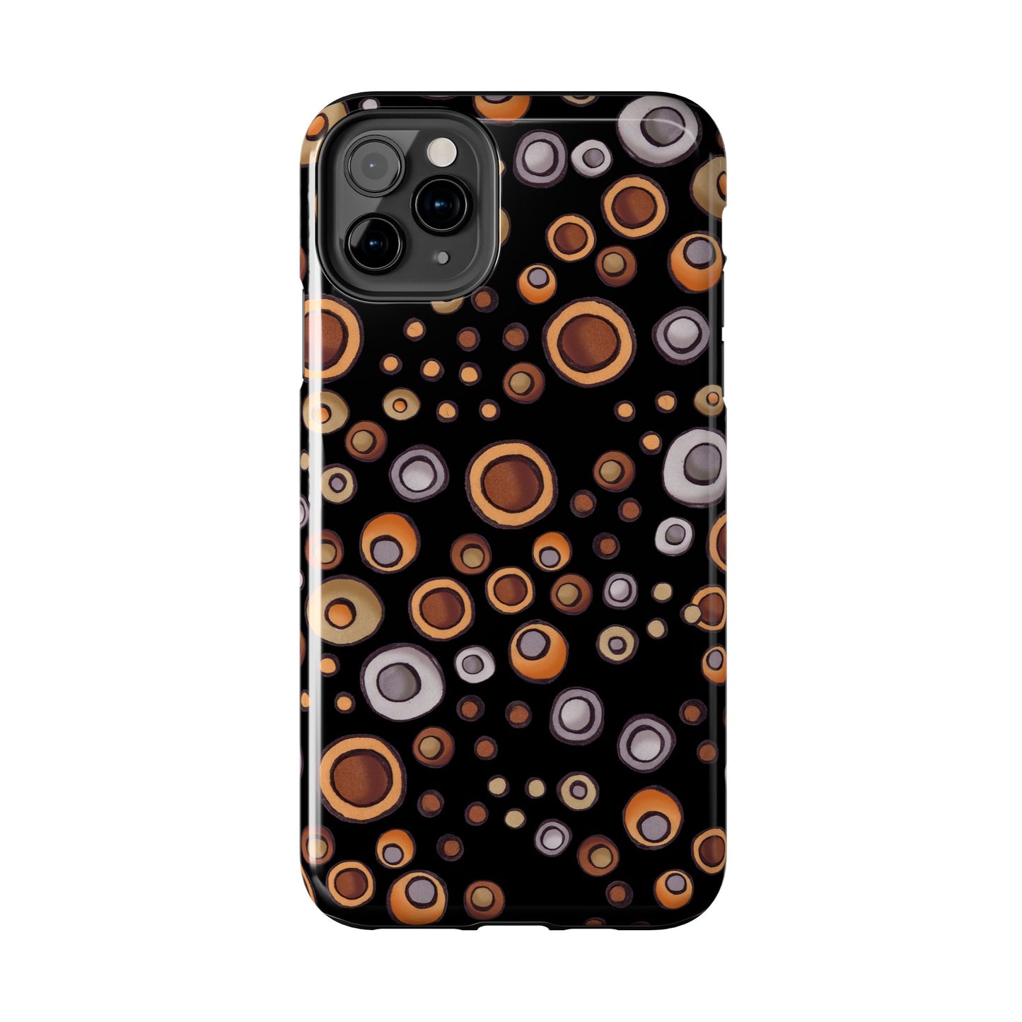 Doggy Dots Black Phone Case