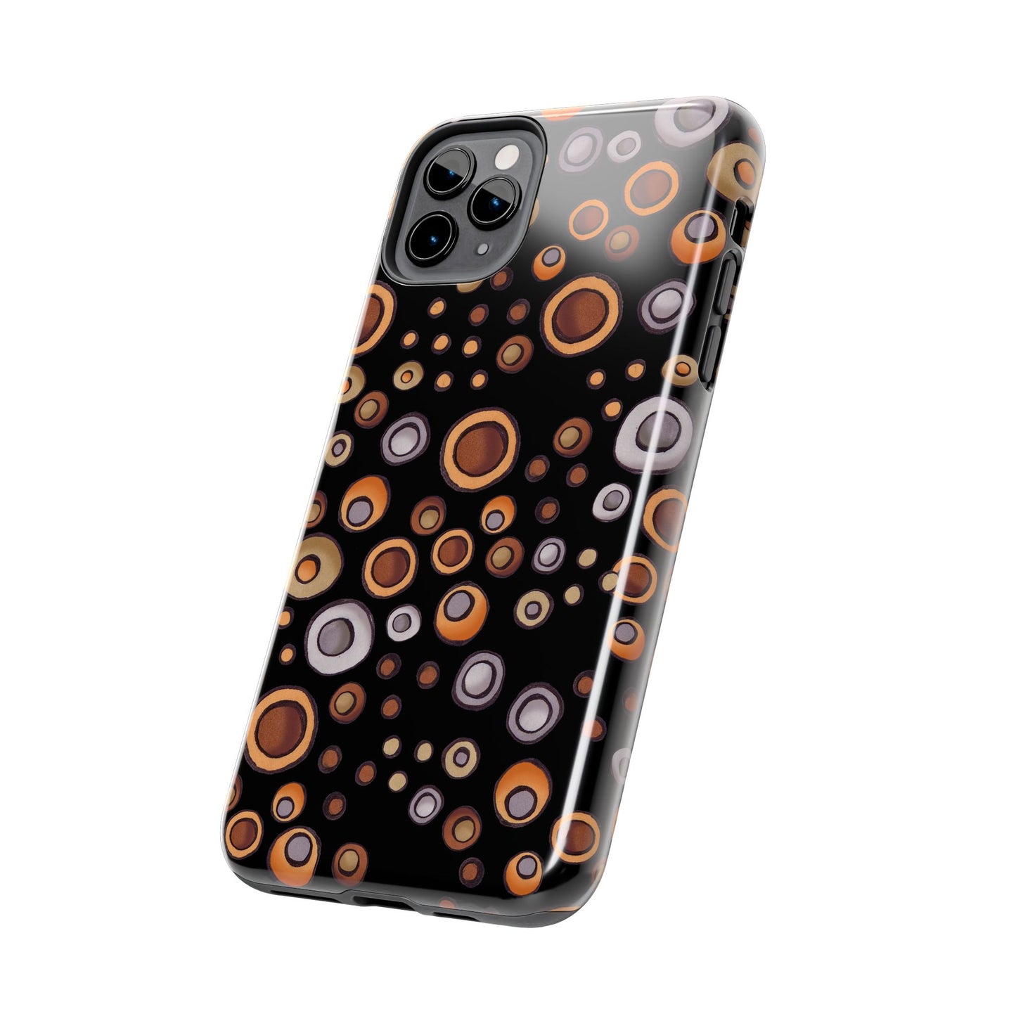 Doggy Dots Black Phone Case