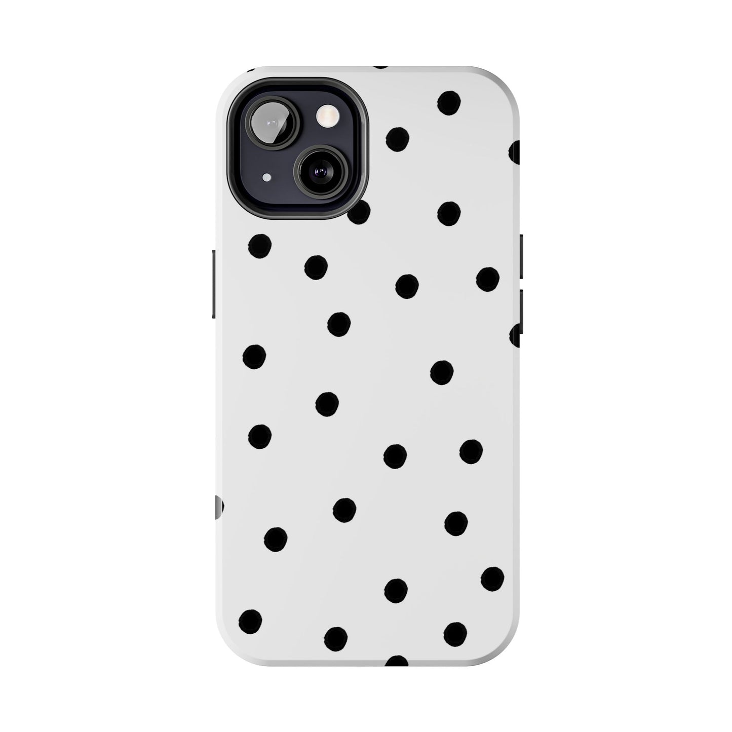 Space Dots White / Black Phone Case