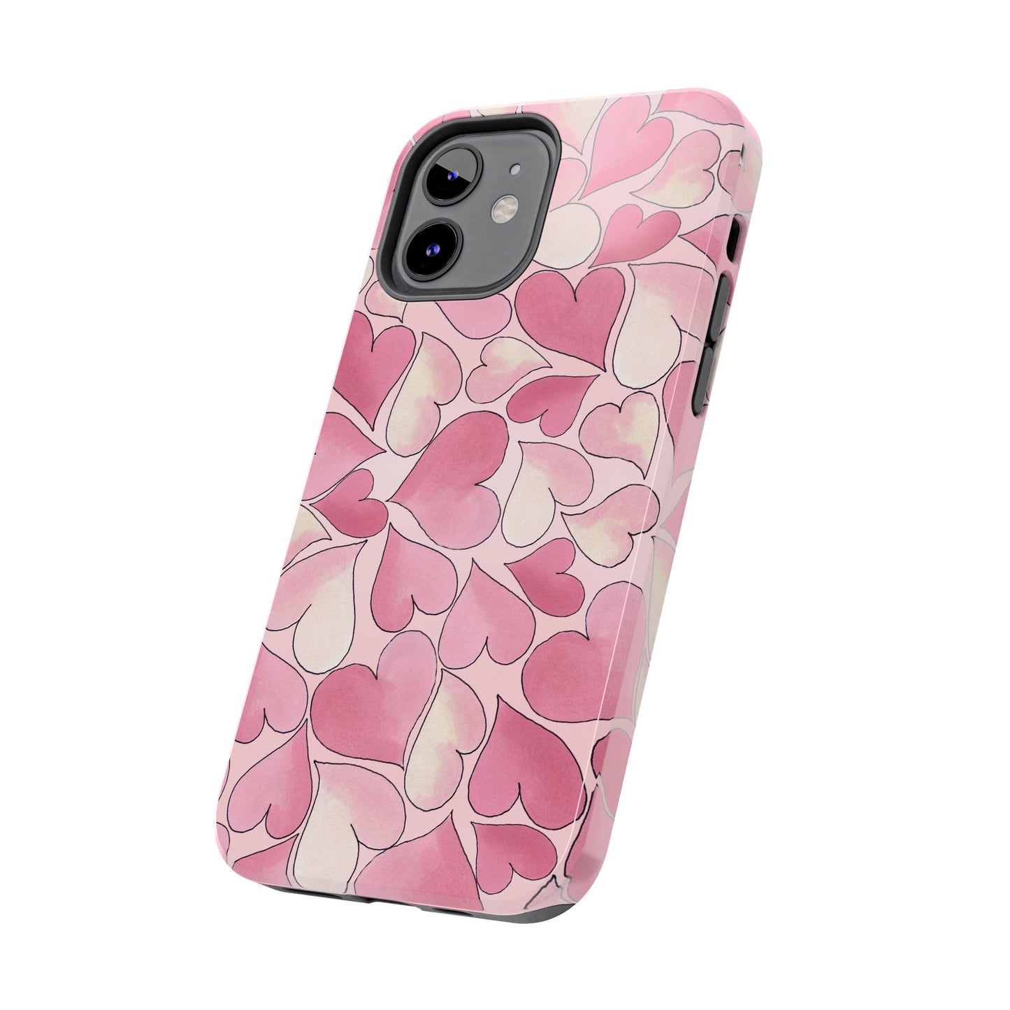 Hearts Pink Sky Phone Case