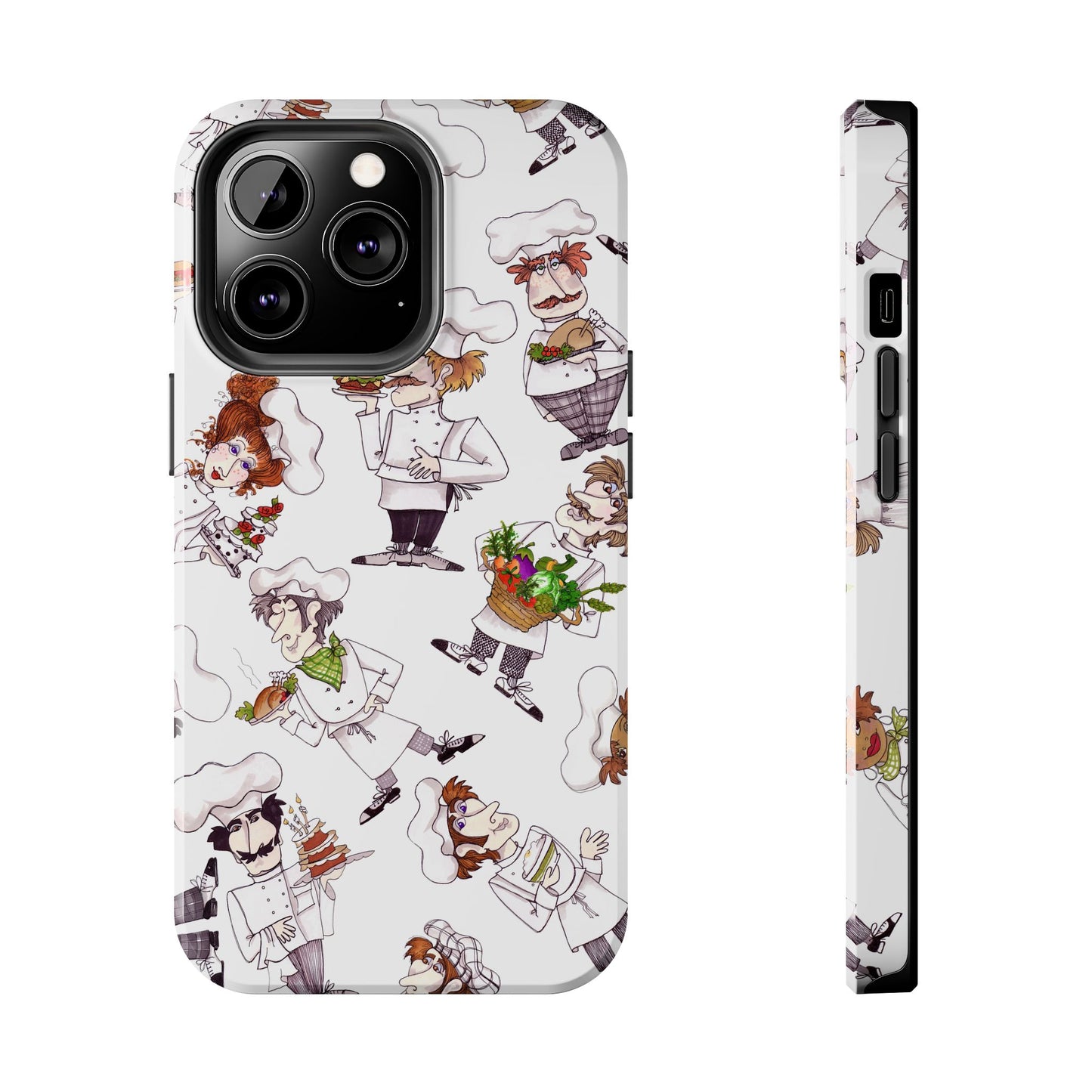 Tossed Chefs White Phone Case