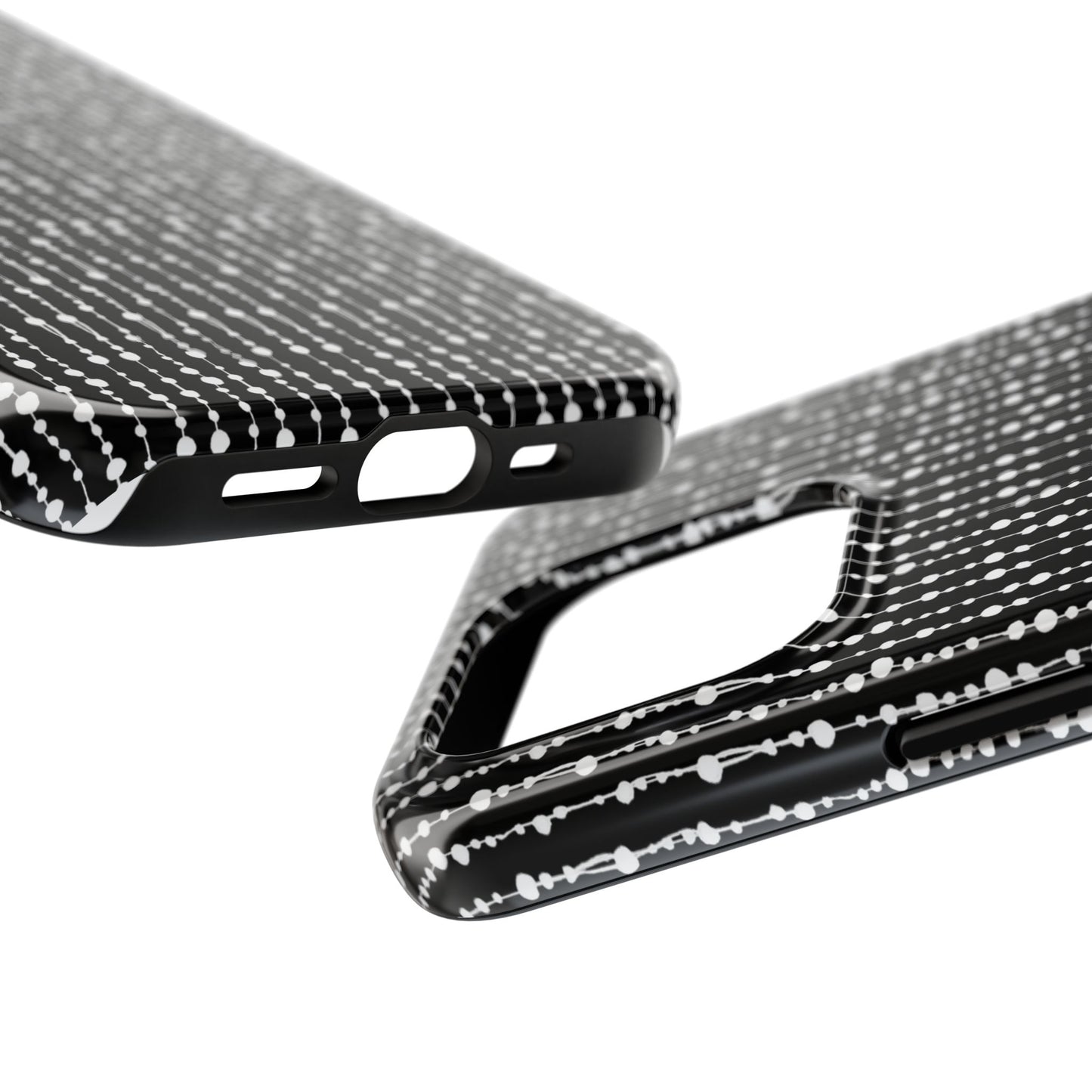 Beaded Curtain Black / White Phone Case