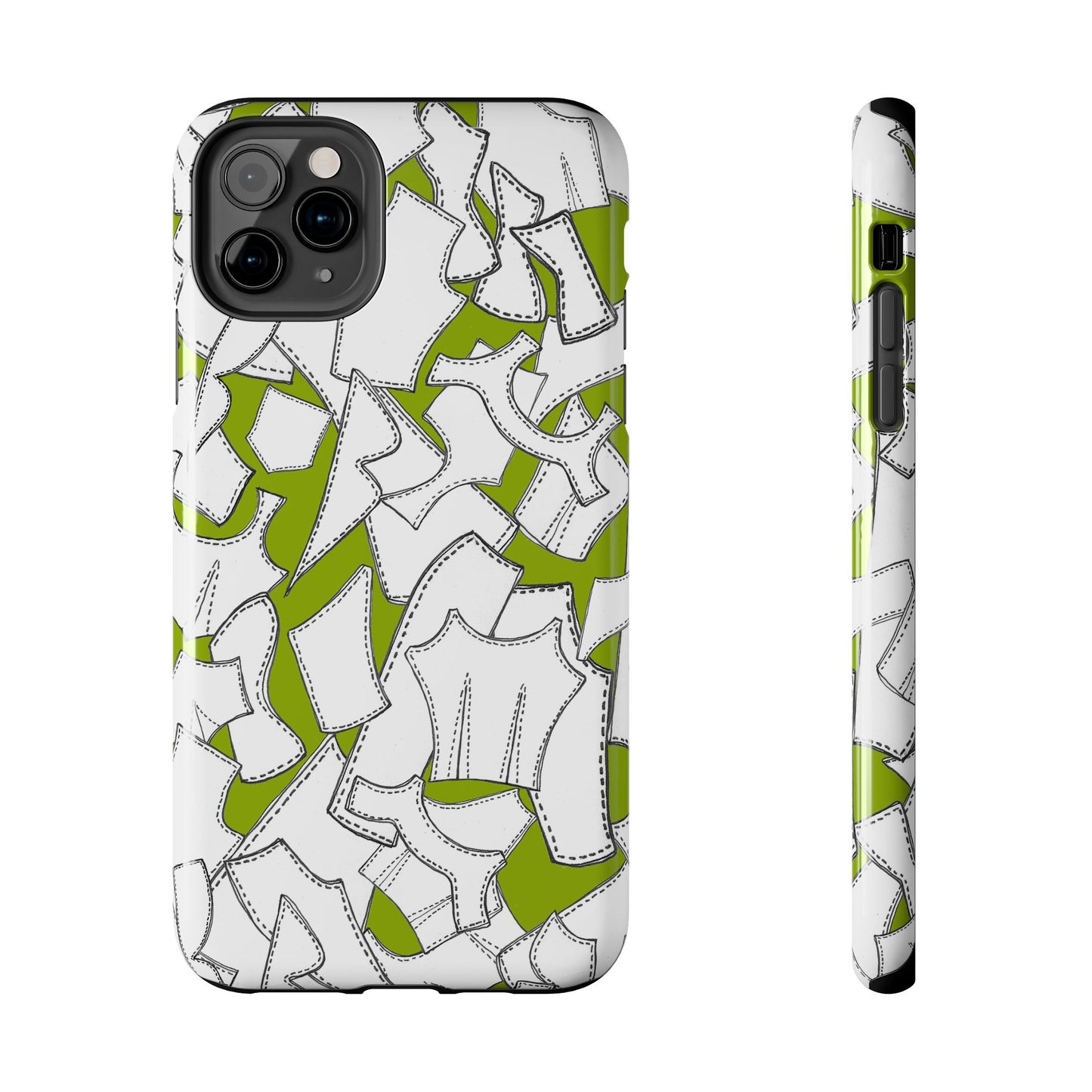 Pattern Pieces Chartreuse Phone Case