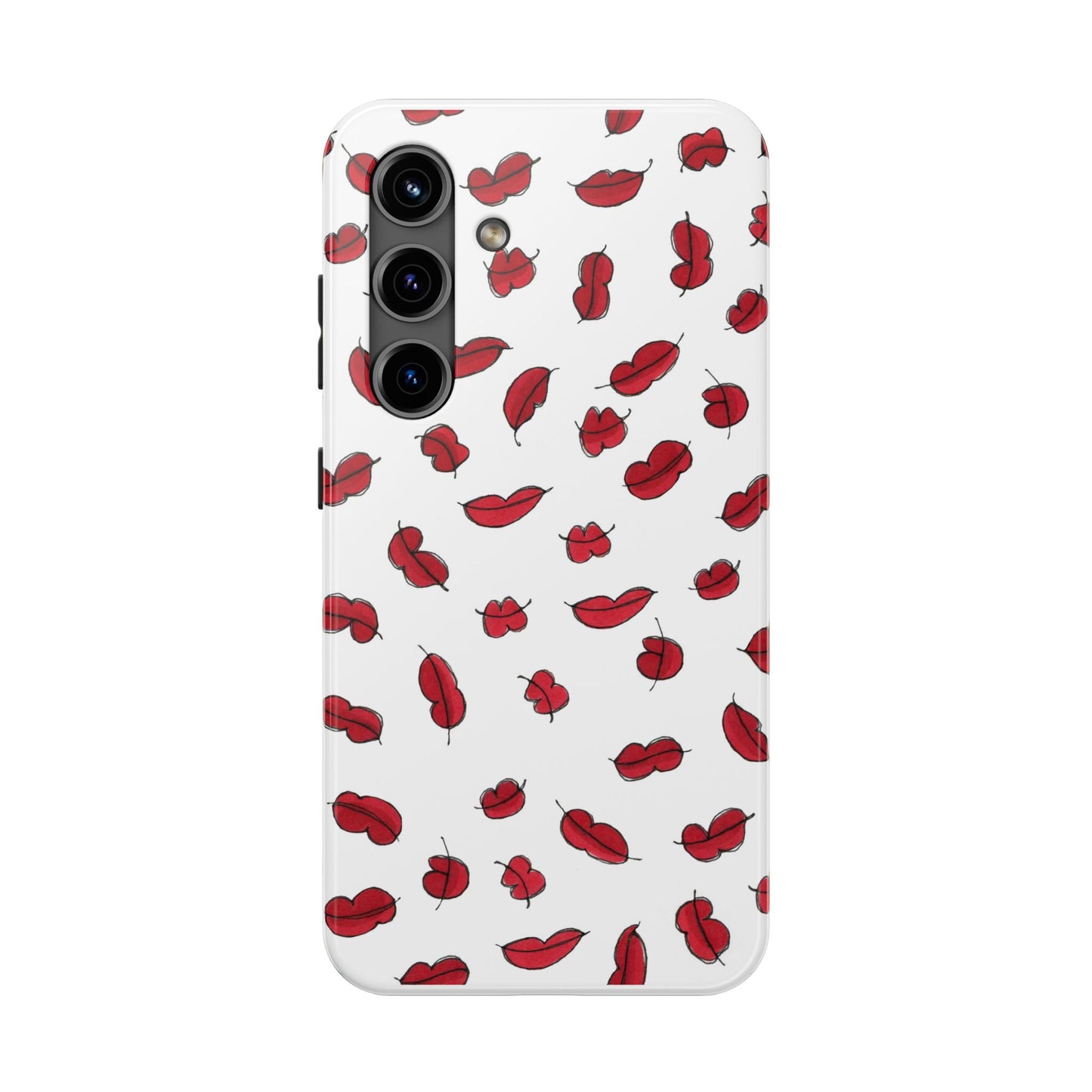 Lotsa Lips White Phone Case
