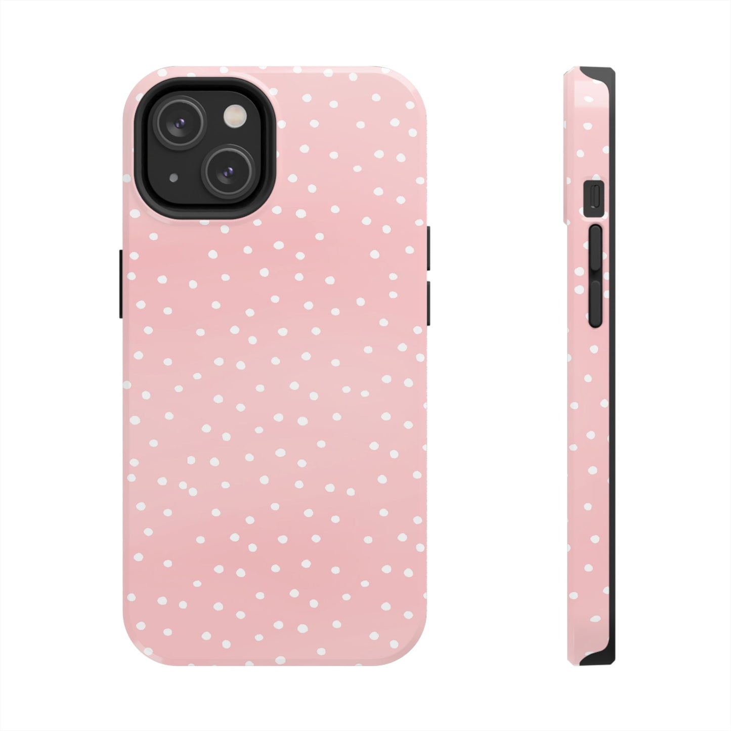 Little Dots Pink / White Phone Case