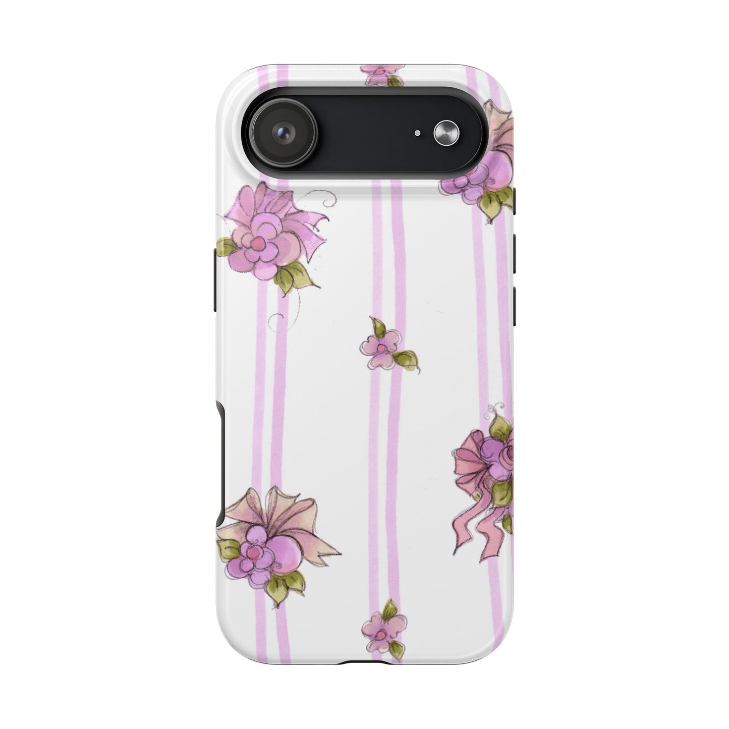 Flower Model Flower Stripe Phone Case