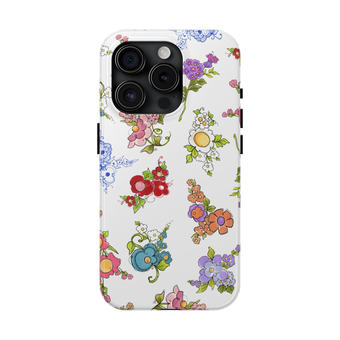 Mixed Bouquets White Phone Case