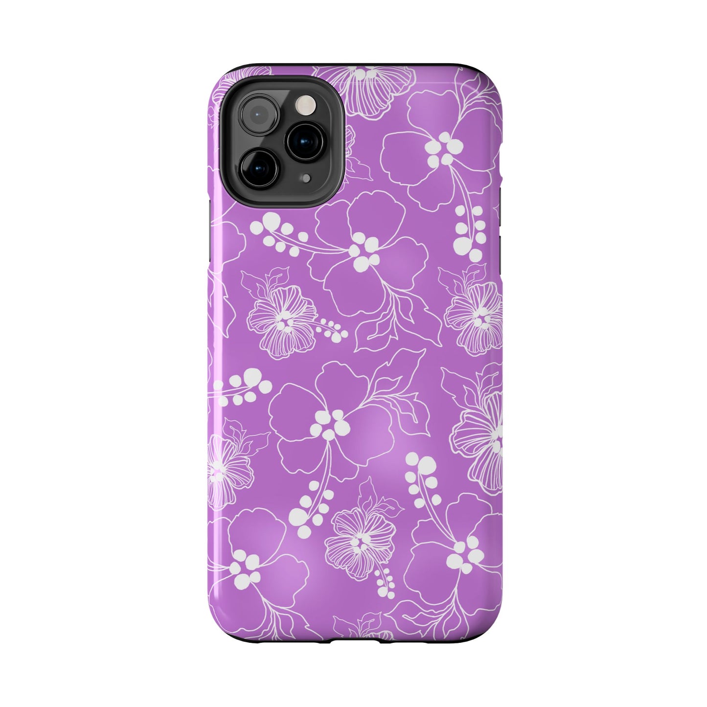 Lacey Hibiscus Orchid Phone Case