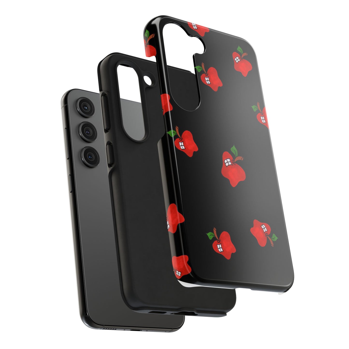 Flying Apples Black Phone Case