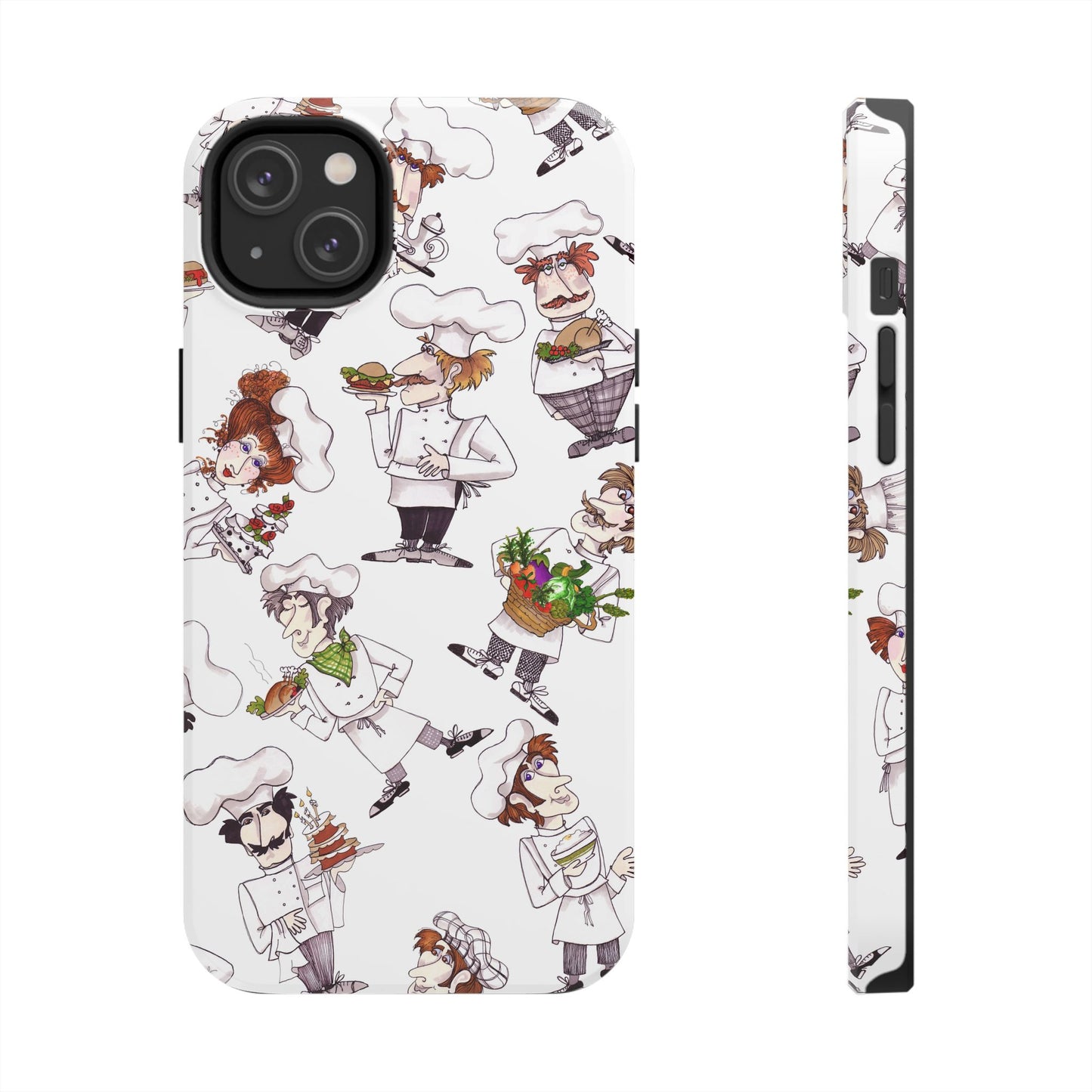 Tossed Chefs White Phone Case