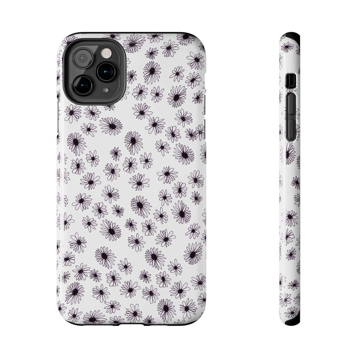 Random Daisy White / Black Phone Case