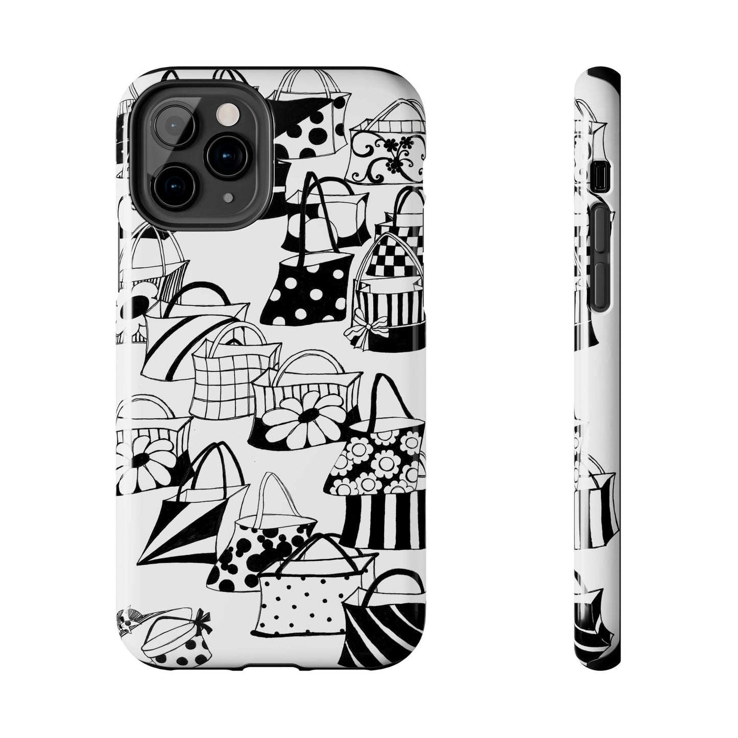 Totes White / Black Phone Case