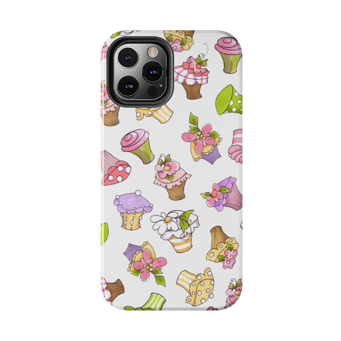 Cupcake Toss White Phone Case