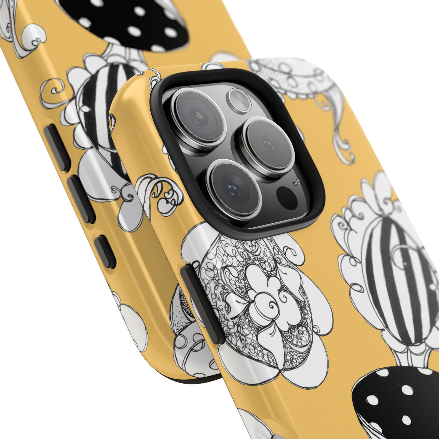 Bistro Chairs Yellow Phone Case