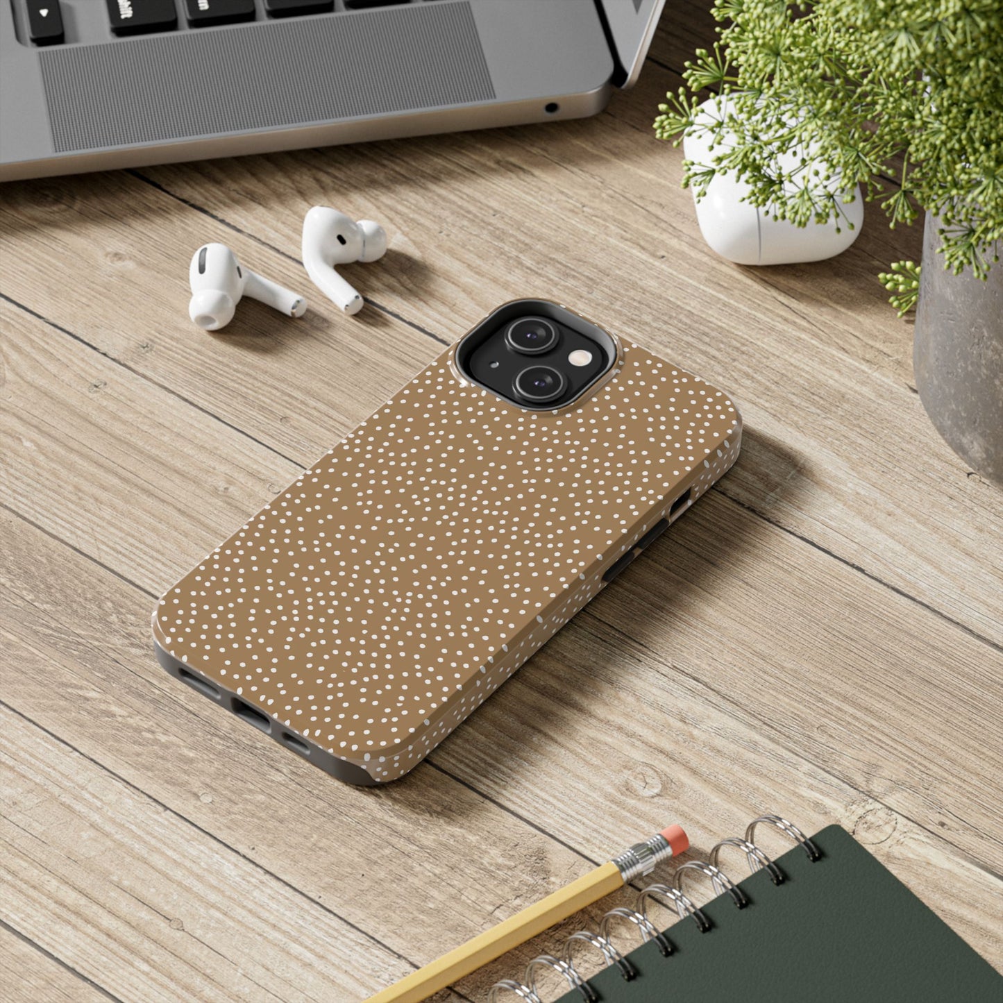 Dottible Malt / White Phone Case