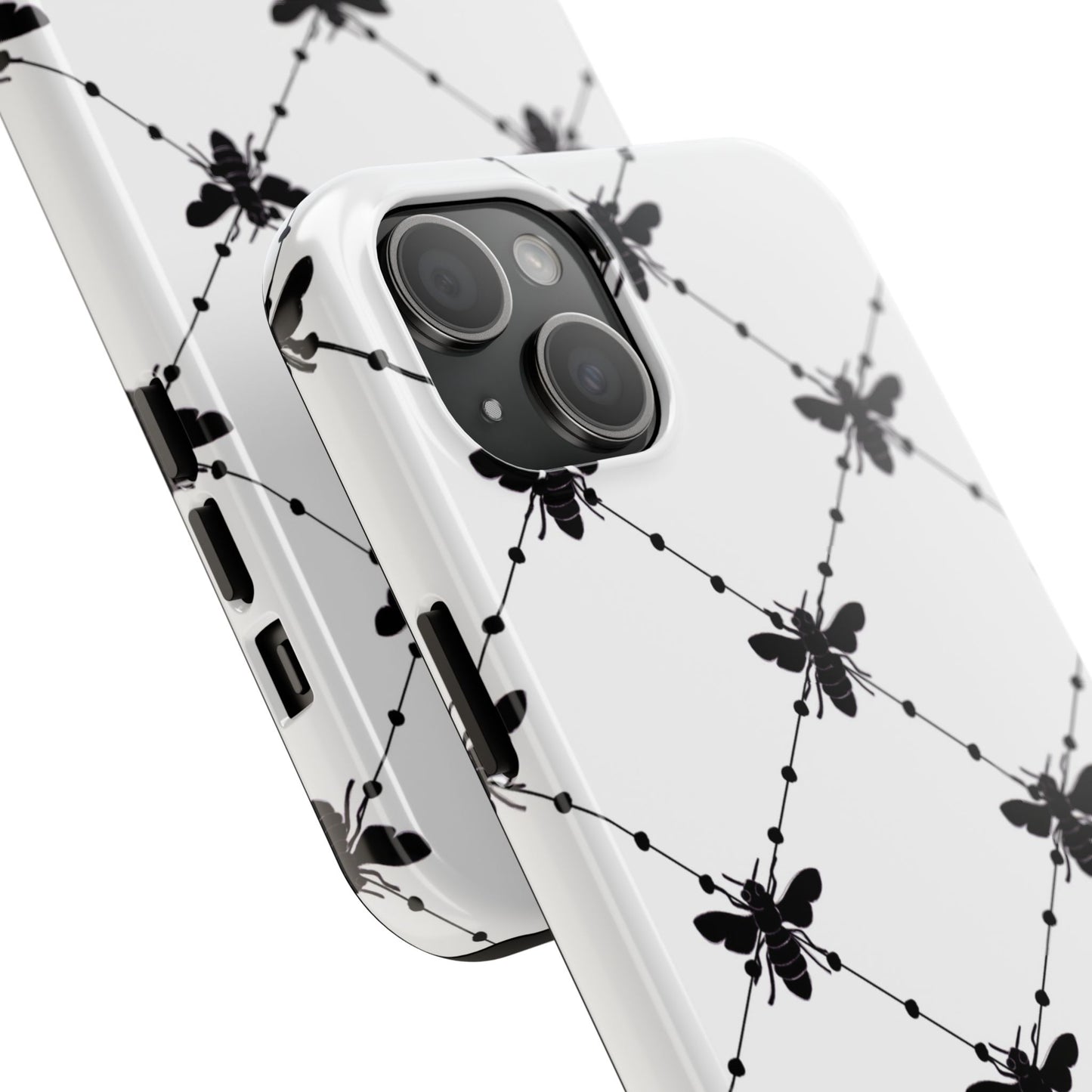 Beaded Bees White Phone Case