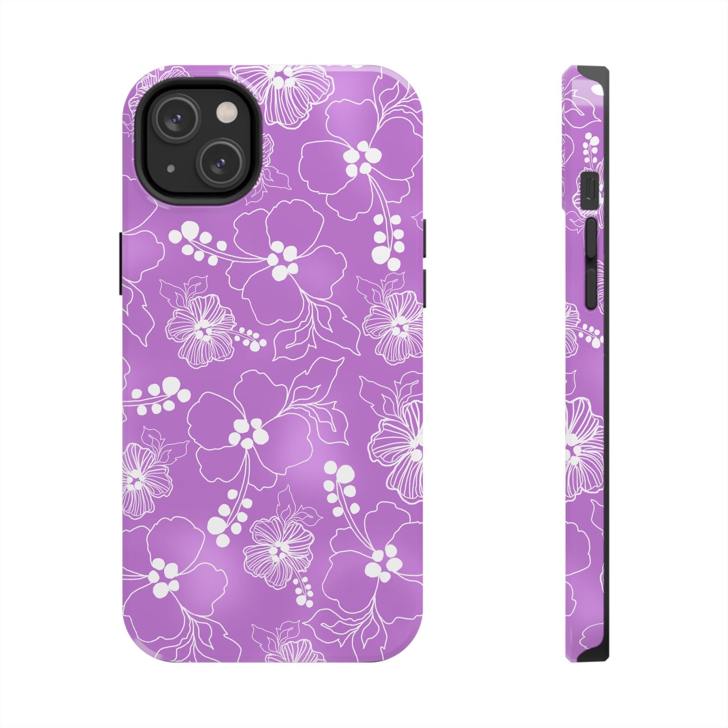 Lacey Hibiscus Orchid Phone Case