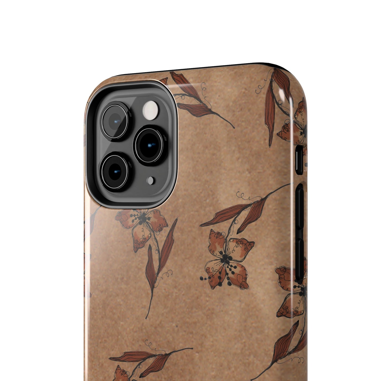 Brown Buds Phone Case