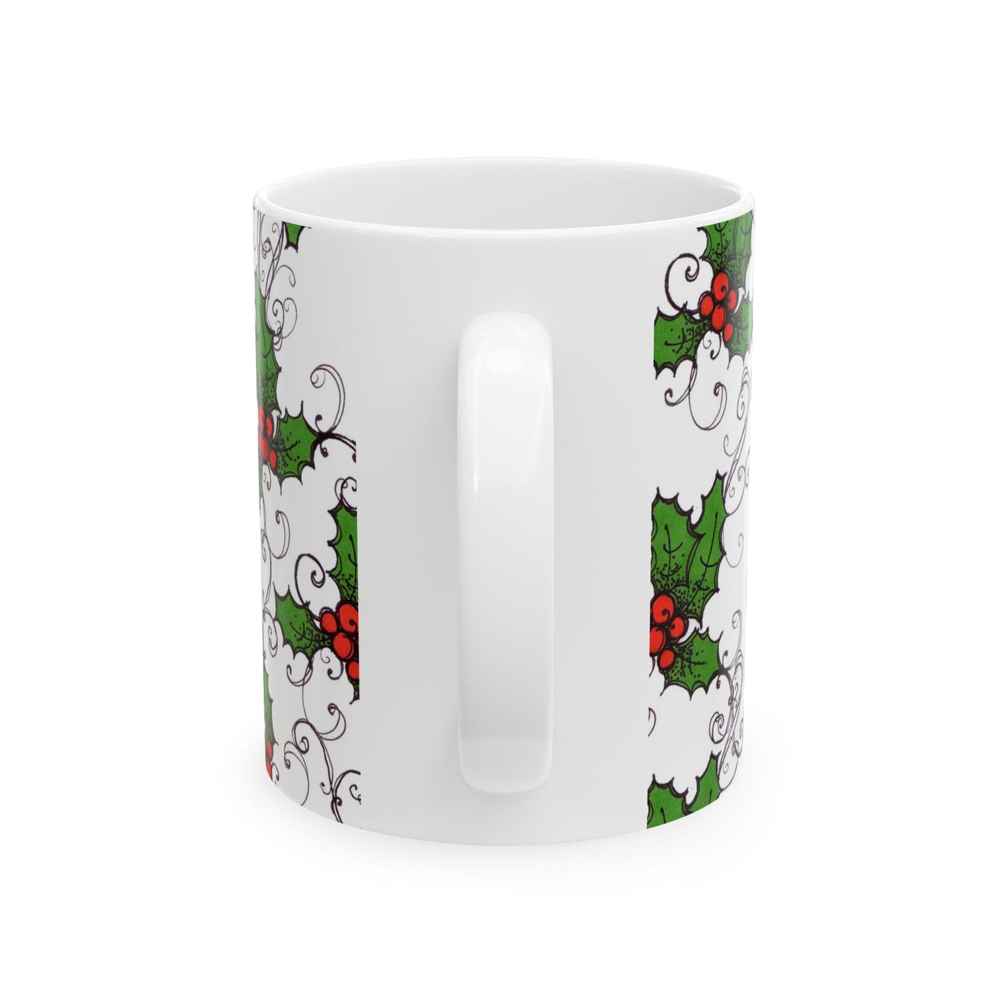 Jolly Holly White Cup