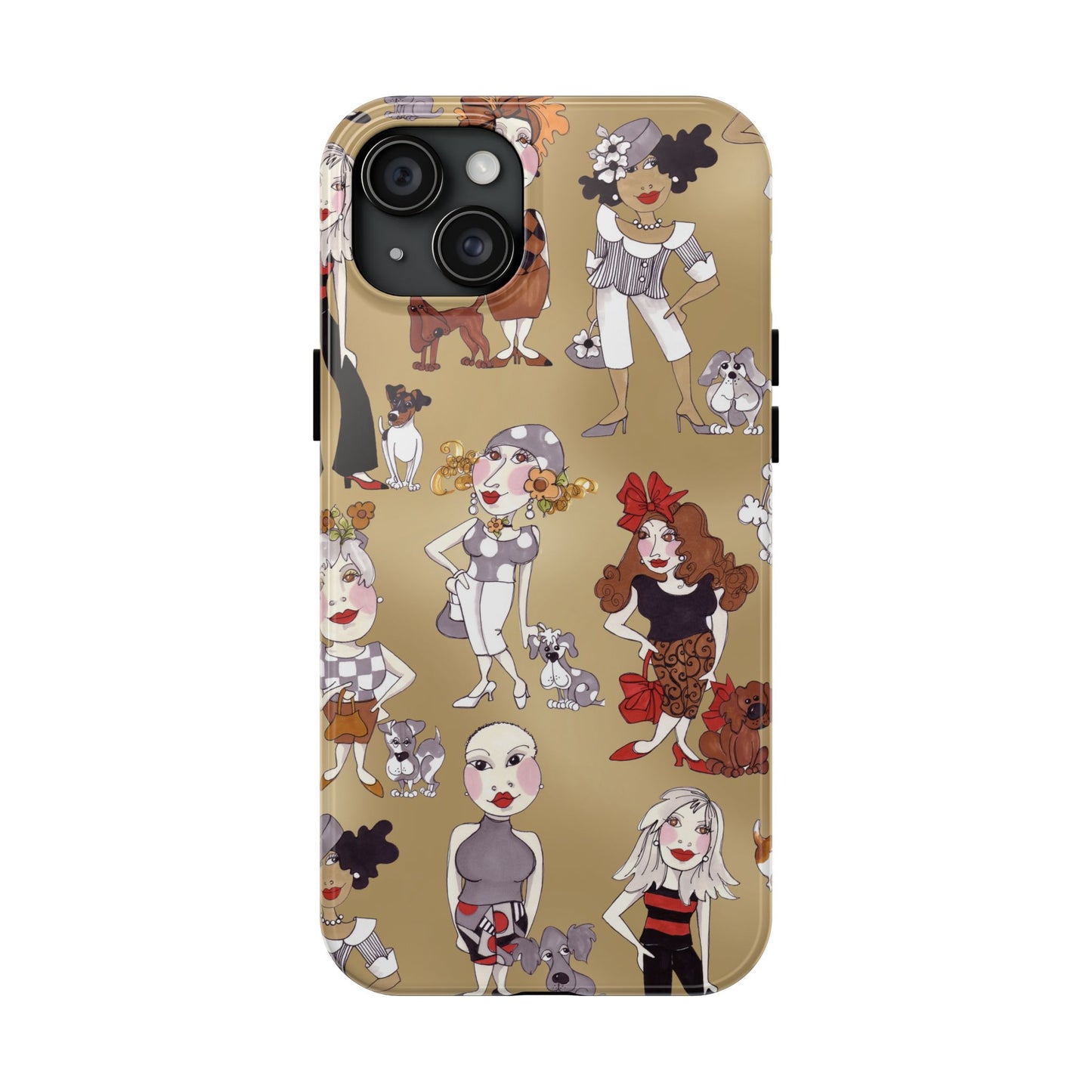 Dog Ladies Tan Phone Case