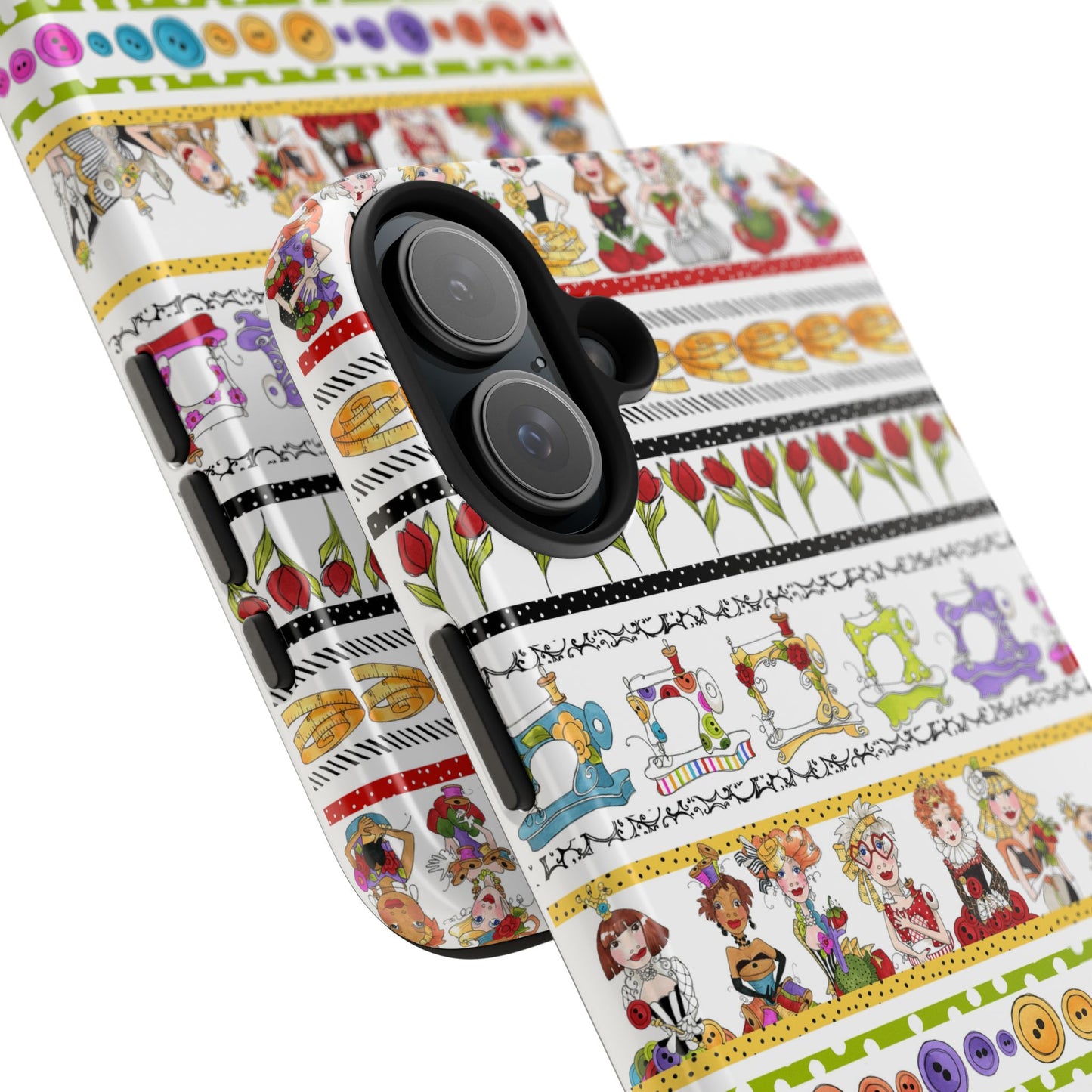 Curious Border White Phone Case