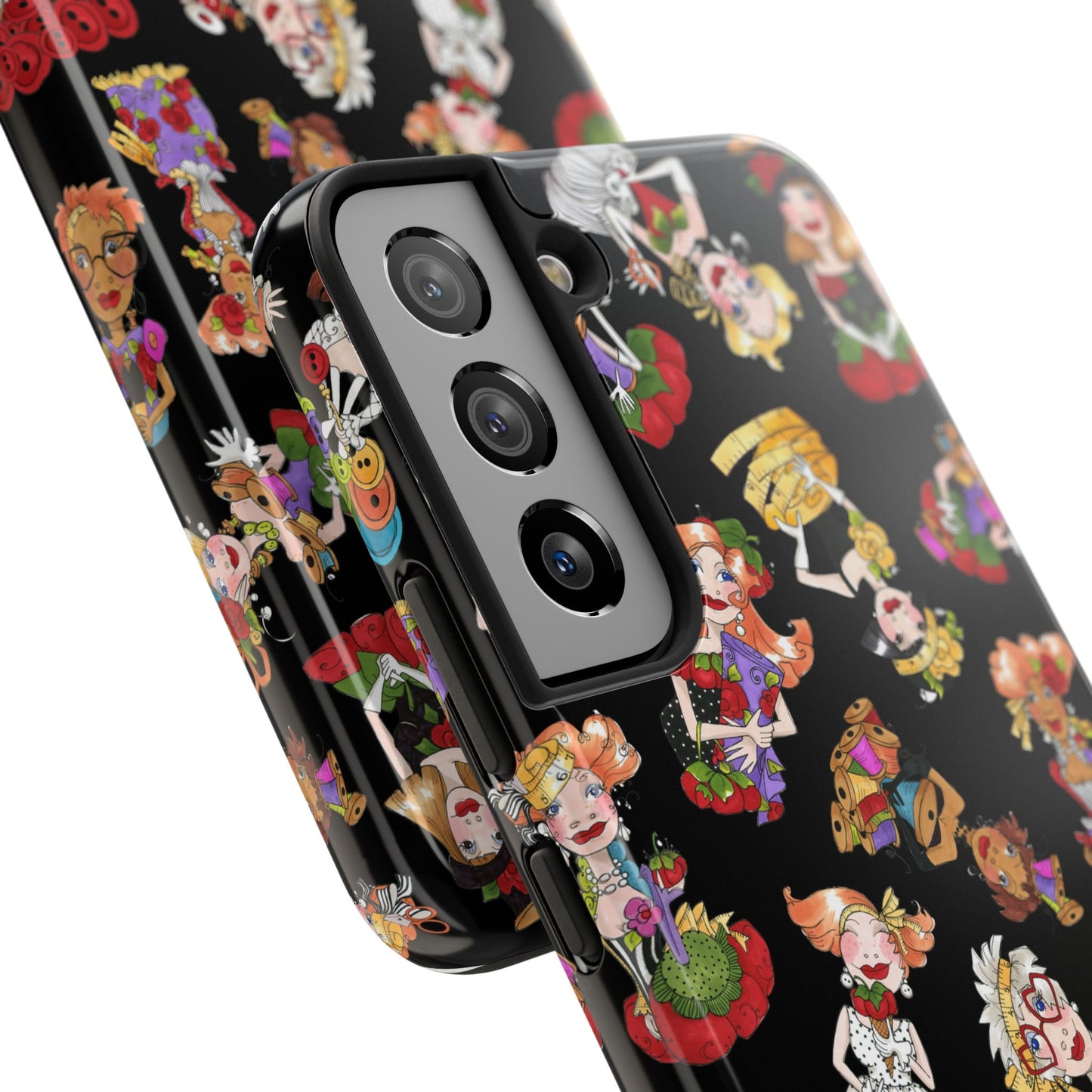 Curious Toss Black Phone Case