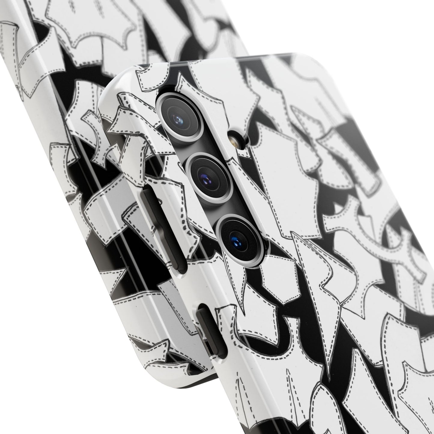 Pattern Pieces Black Phone Case