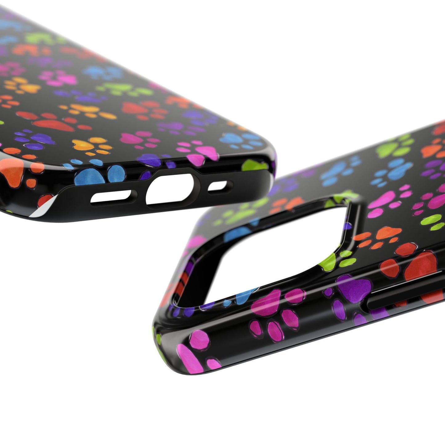 Fancy Paws Black Phone Case