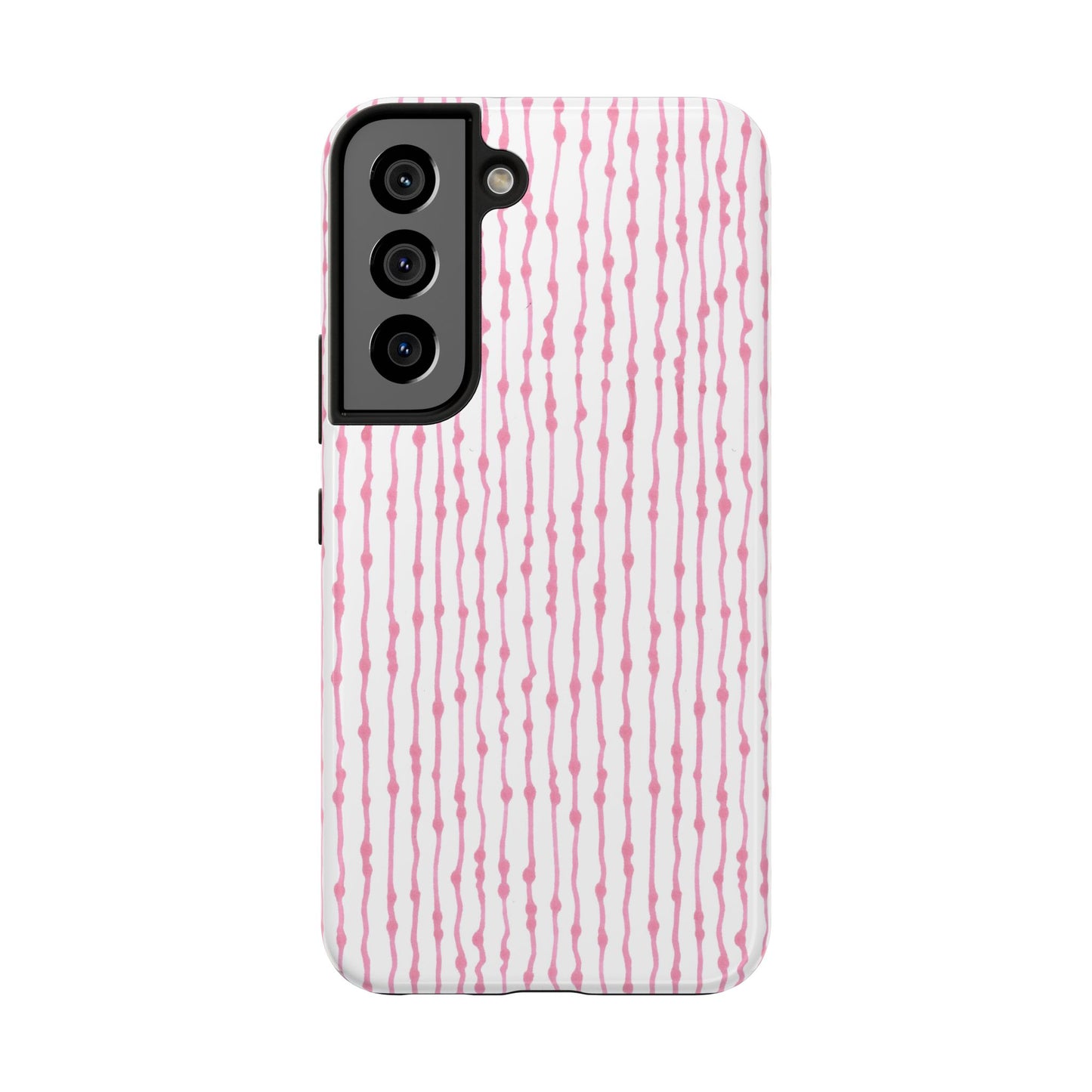 Faux Seersucker White / Pink Phone Case