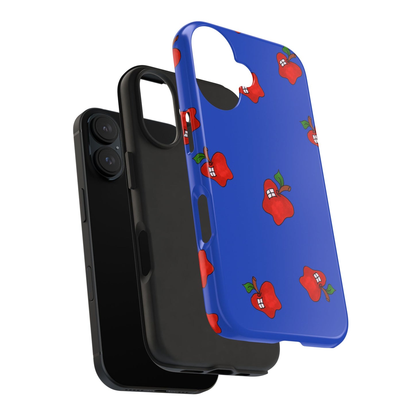 Flying Apples Blue Phone Case