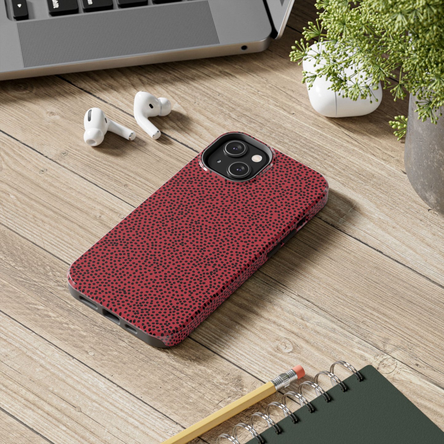 Gypsy Dots Red / Black Phone Case