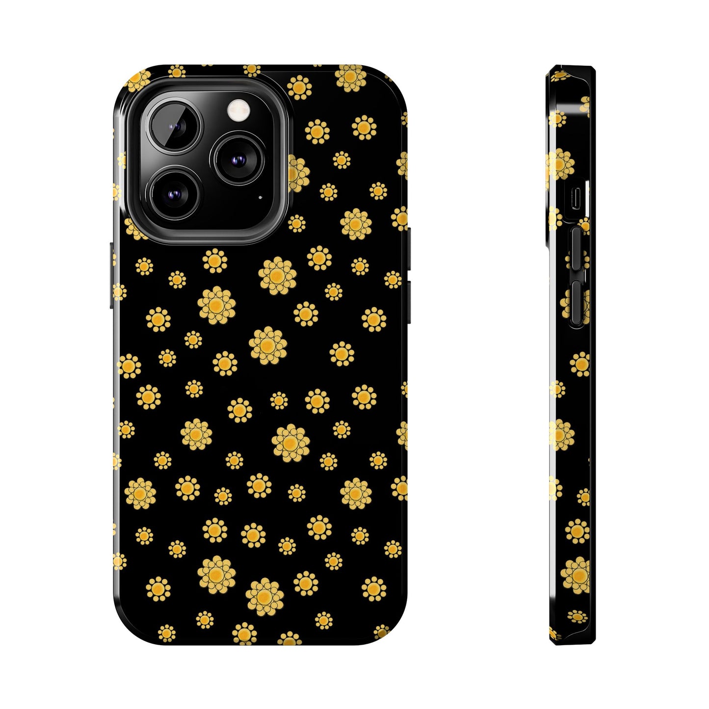 Bandana Dots Black / Yellow Phone Case