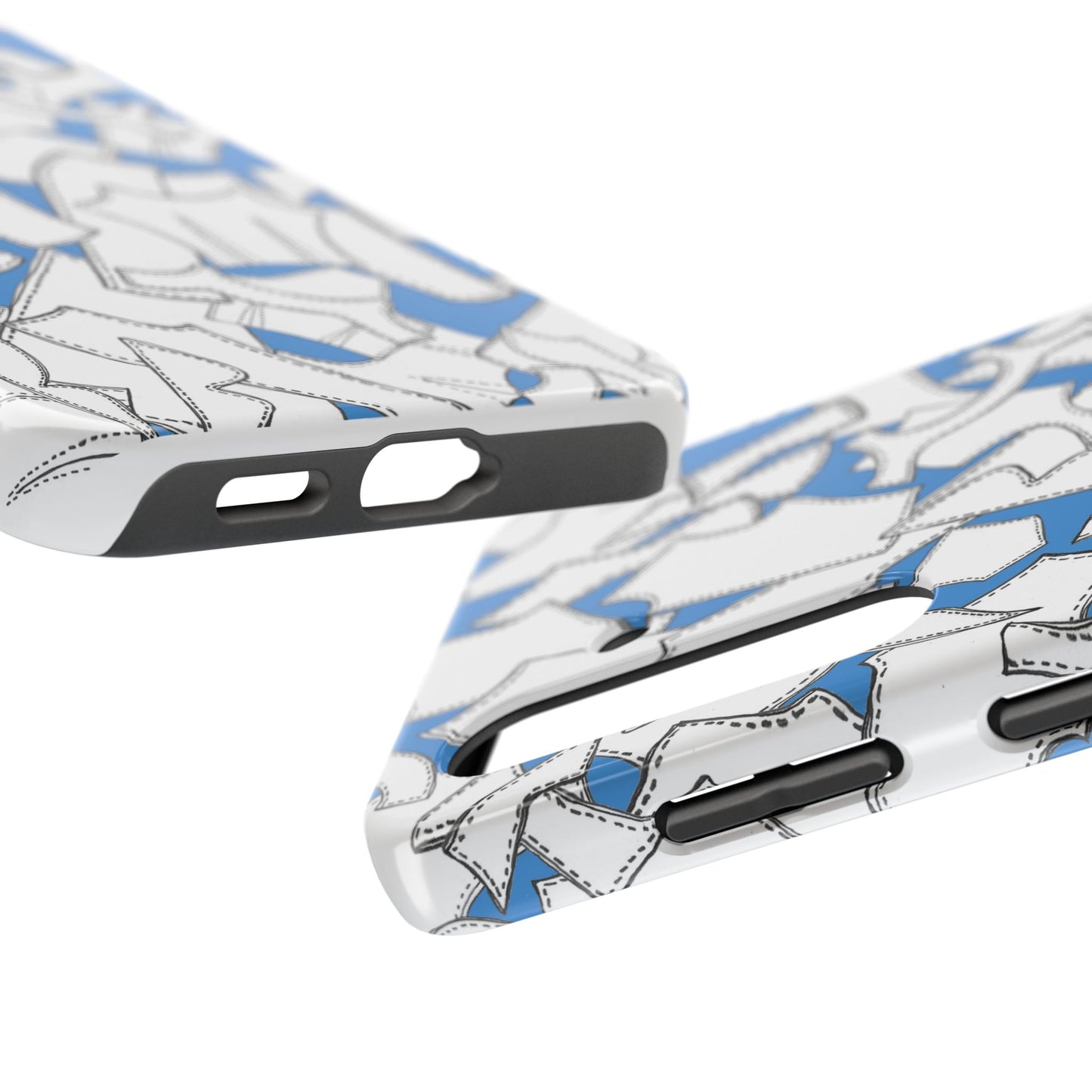 Pattern Pieces Turquoise Phone Case