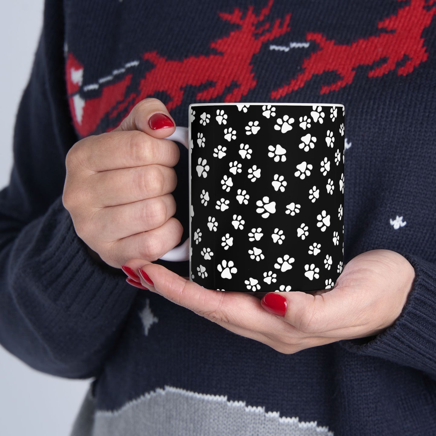 Little Paws Black / White Cup